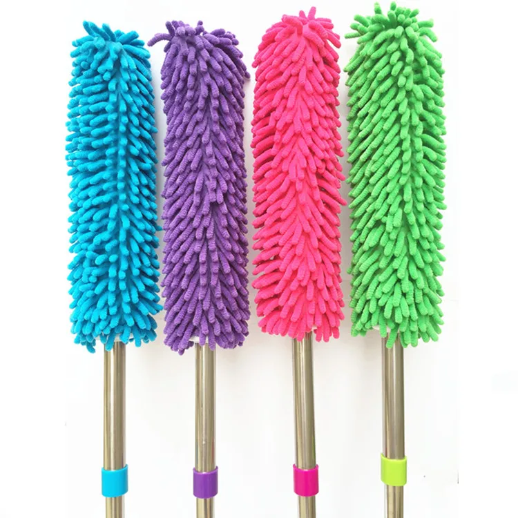 

Duster microfiber Chenille Retractable Metal handle dust cleaner window cleaner car household items for home