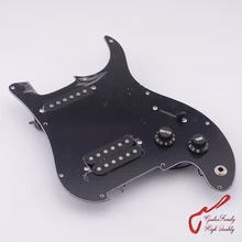 Liquidación 1 Unidades guitarfamily arnés de cableado SH guitarra eléctrica negro (#1273)