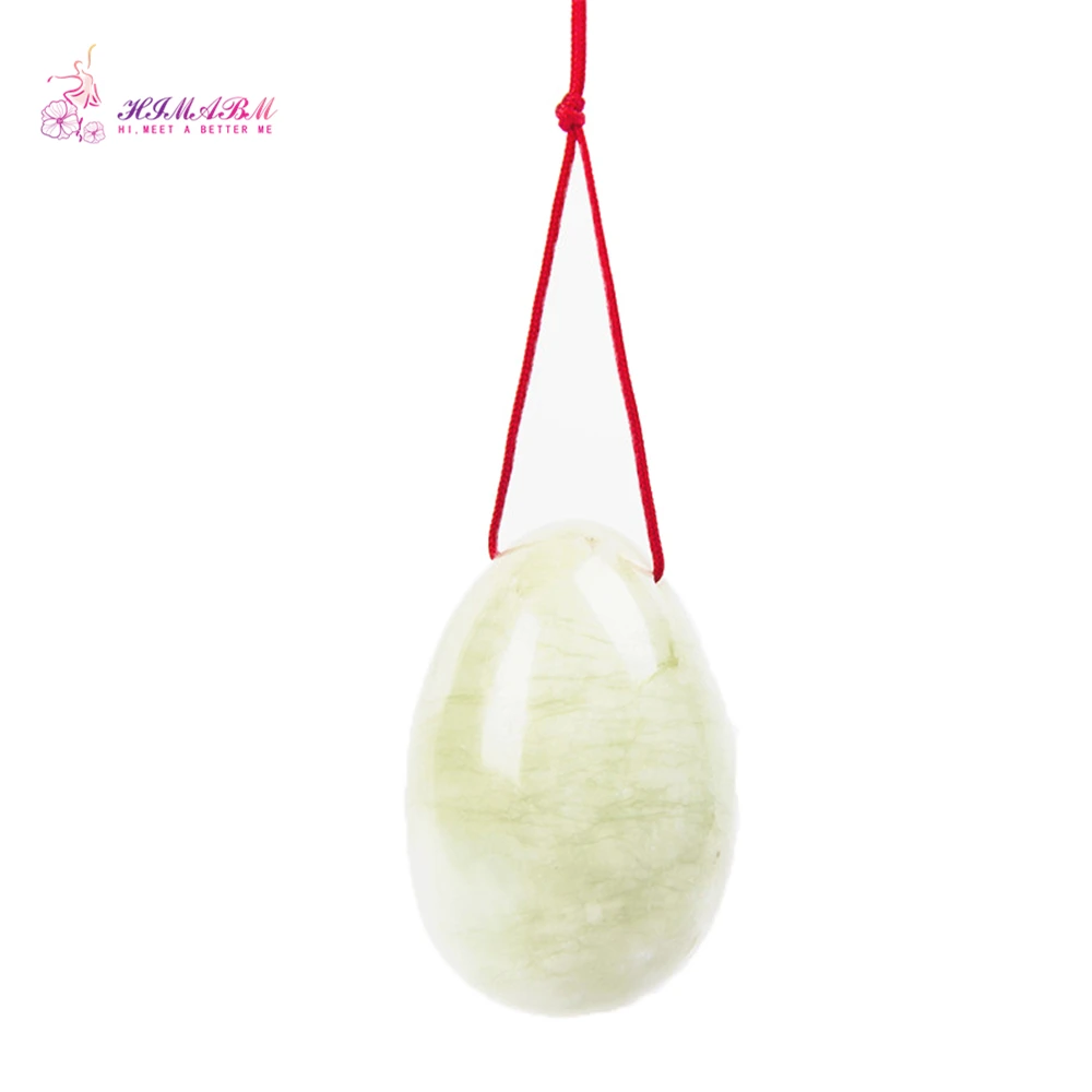 HIMABM 1 piece natural jade egg for Kegel Exercise pelvic floor muscles vaginal tightening exercise yoni egg ben wa ball HIMABM 1 piece natural jade egg for Kegel Exercise pelvic floor muscles vaginal tightening exercise yoni egg ben wa ball