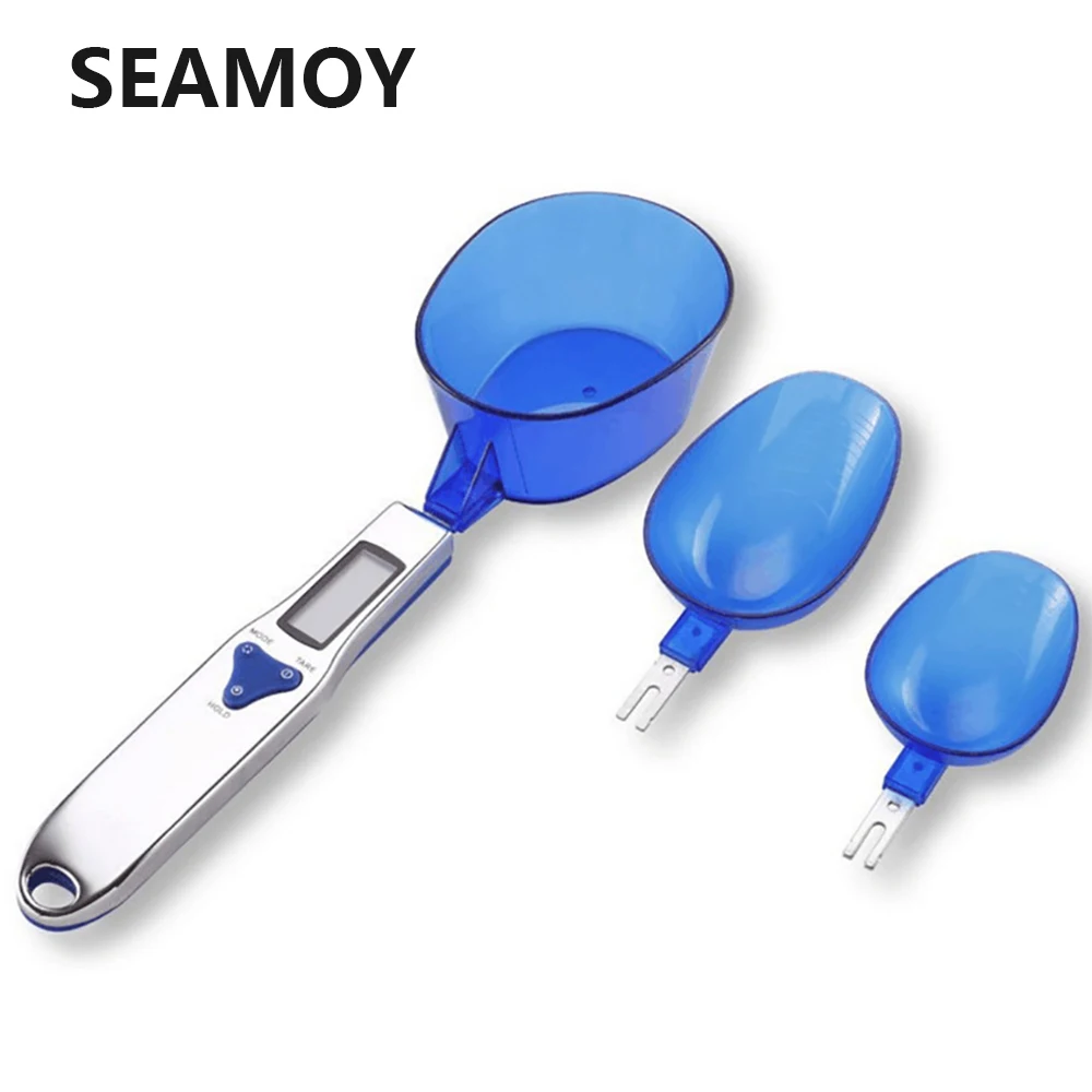 Новинка портативная цифровая кухонная ложка Seamoy 300 г/0 1 г с ЖК дисплеем