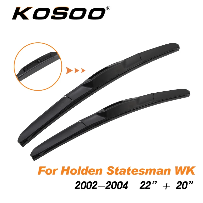 Statesman WK 2220 KOSOO для Holden Statesman WH WK WL WM 1999 2000 2001 2002 2003 2004 2005 2006 2007 2008 2009 2010 автомобильные стеклоочистительные полосы, аксессуары - Цвет: Statesman WK 2220