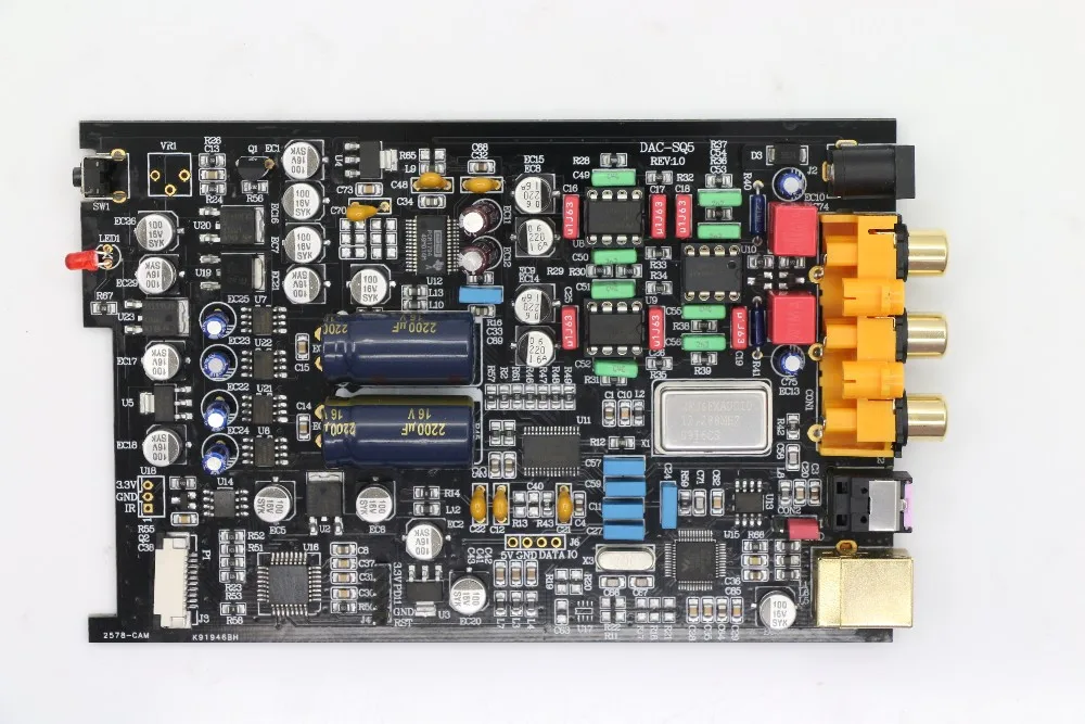 NFJ& fx-аудио DAC-SQ5 цифровой аудио декодер вход USB/коаксиальный/оптический PCM1794A+ AK4113+ VT1729USB DC12V/1A пульт дистанционного управления