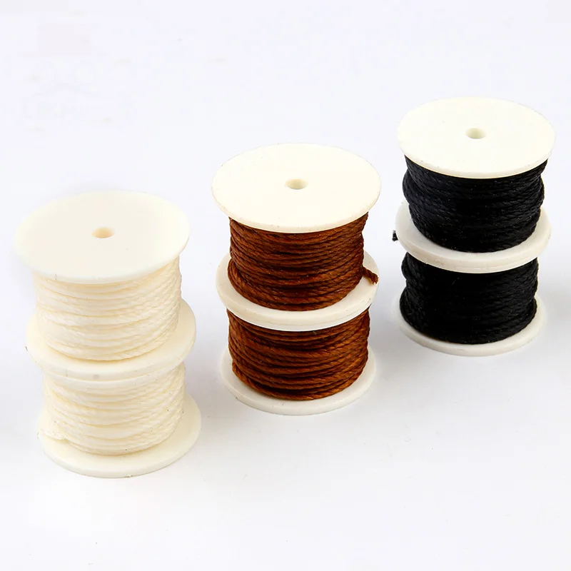 EXCEART 3 Pcs Leather Sewing Machine Leather Thread Leather Stitching Cord  Hand Sewing Kit Wax Thread for Leather Sewing Tools for Hand Chain Bracelet