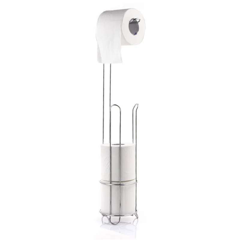 Versatile Free Standing Toilet Paper Holder
