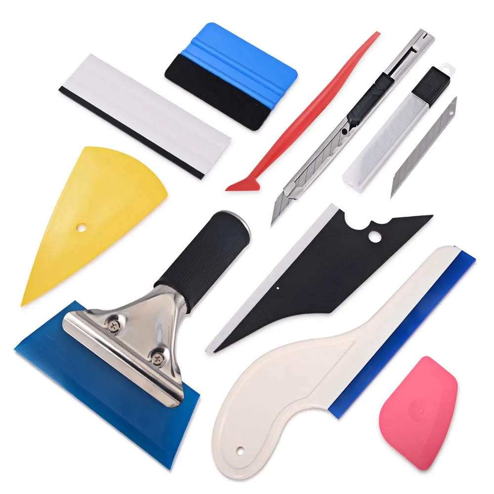 FOSHIO Window Tint Tool Kit Vinyl Car Wrap Stickers Tool Set Auto Car
