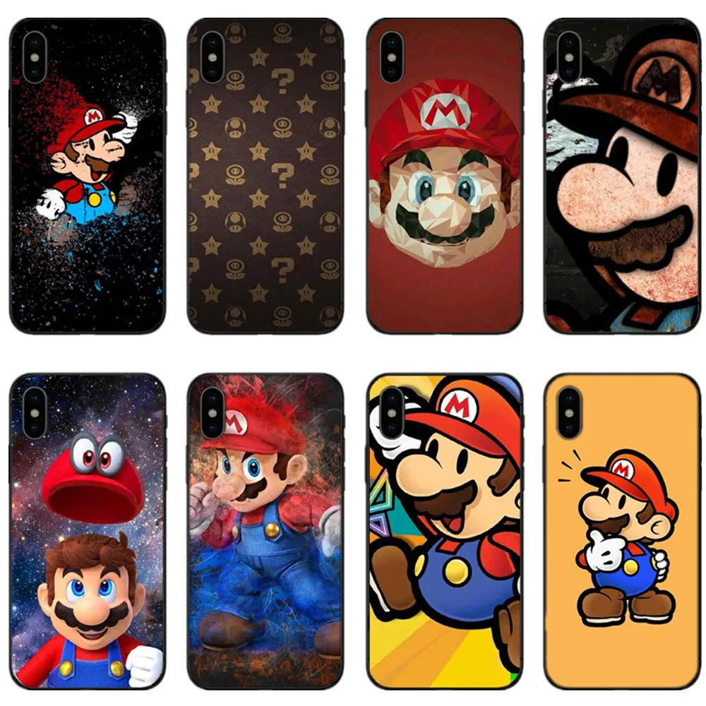 Cute cartoon Super Design Soft Silicone Phone Cases Cover for iphones 6 6S 8 7 Plus 5S SE X XR XS MAX Coque Fundas Capa | Мобильные