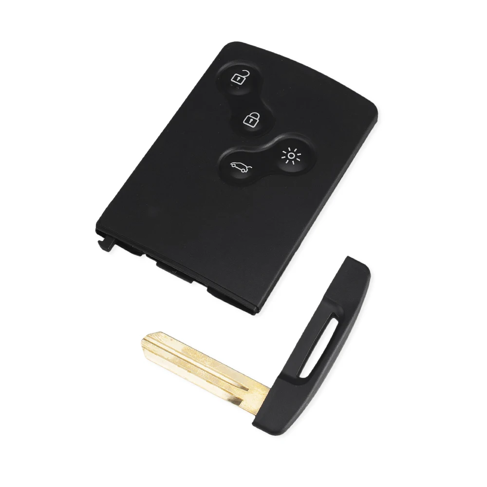 KEYYOU 3/5 шт. автомобиль дистанционного ключа карты 4 кнопки для Renault Megane Scenic Laguna Koleos Clio 433 МГц PCF7952 чип с умное лезвие