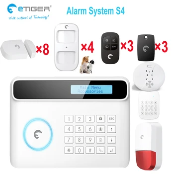 

Frightening intruder burglary theft SMS report phone call notification home alarm system gsm