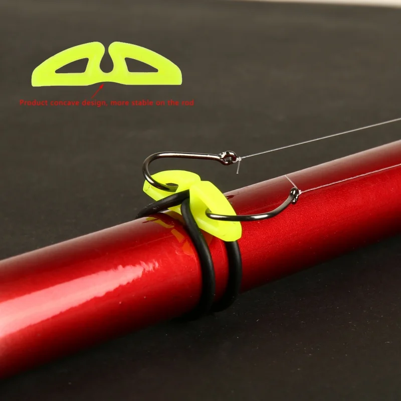 

10pcs Hook Secure Keepers Holders Lures Jig Hooks Safe Keeping For Fishing Rod Outdoor Hook Secure Keepers