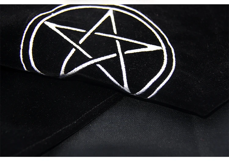 60x60cm Altar Pentacle Sun Tarot Cards Party Table Cloth Tablecloth Divination Wicca Velvet Tapestry Vintage board game playmat