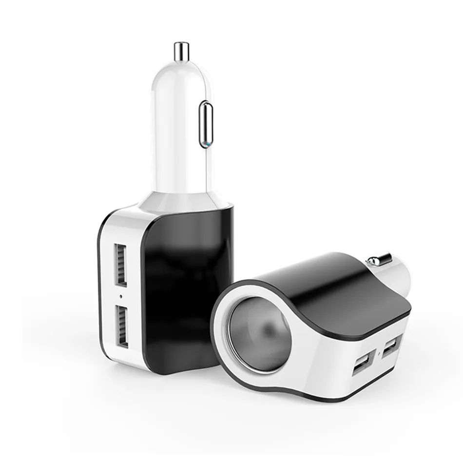 

HSTRADE 5V 3.1A USB Car Charger Cigarette Lighter Adapter charging iPhone Samsung HTC LG Universal Portable USB Chargers