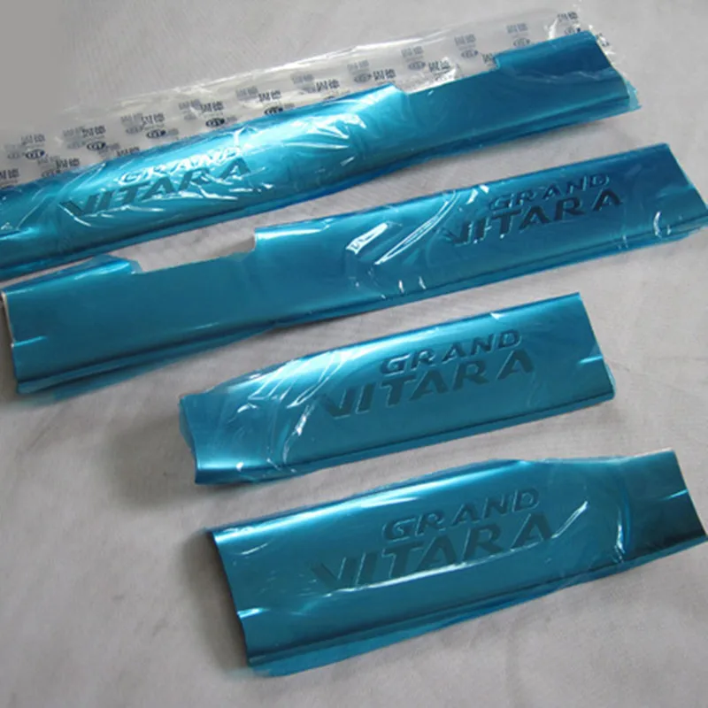 Car styling High Quality 4pcs/ Chrome Door Sills Set for 2007-2012 Suzuki Grand Vitara 5D Stainless Steel Door Sill Scuff Plates Car styling High Quality 4pcs/ Chrome Door Sills Set for 2007-2012 Suzuki Grand Vitara 5D Stainless Steel Door Sill Scuff Plates