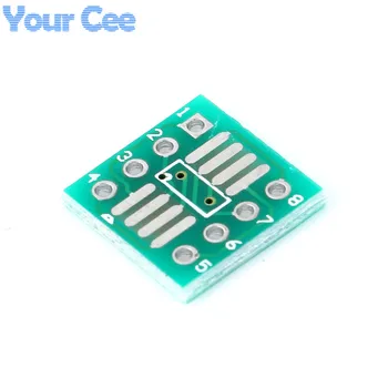 

100pcs SOP8 SSOP8 TSSOP8 to DIP-8 Adapter Plate Converter PCB Module IC Adapter Socket 1.27/0.65mm Pinboard