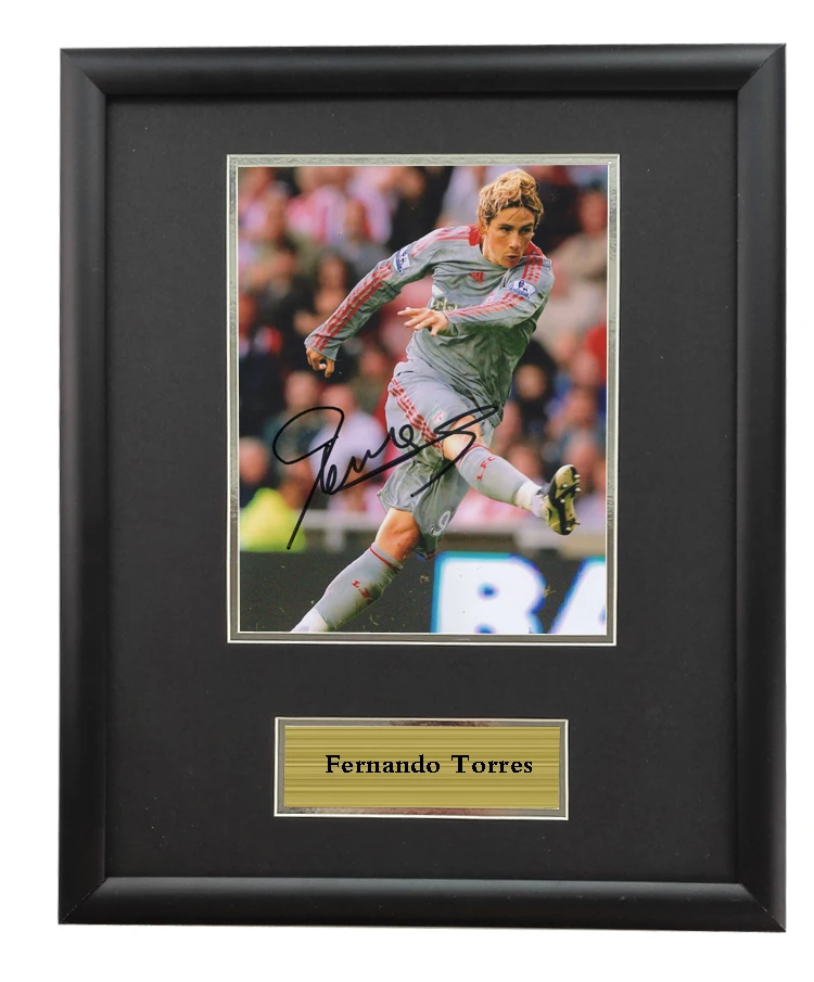 

Photo Framed with SA COA Fernando Torres autographed signed