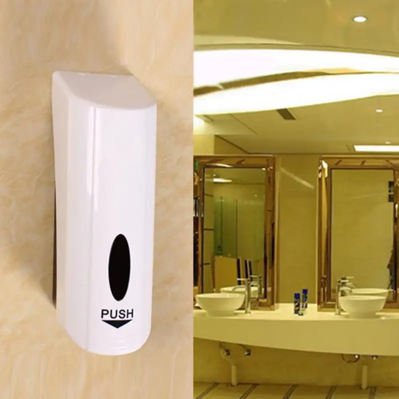 700ml Soap Dispenser ABS Plastic Wall Mount Manual Shampoo Liquid Sanitizer for Kitchen Bathroom