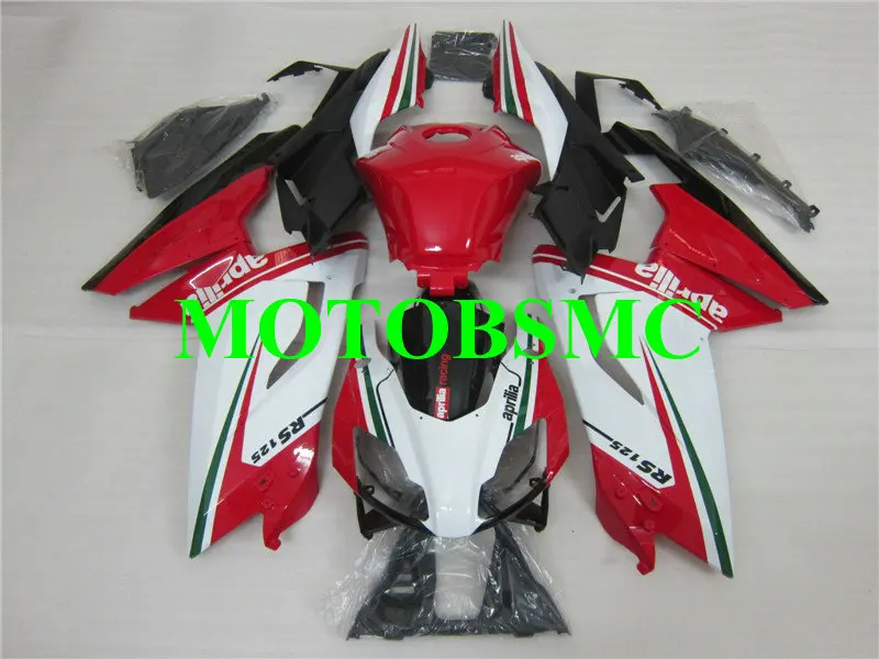 

Injection mold Fairing kit for Aprilia RS125 06 07 08 09 10 11 RS 125 2006 2007 2011 Top Red white black Fairings set+Gifts AA05