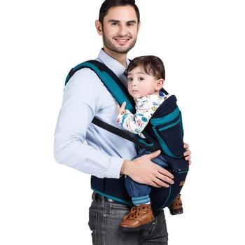 

Newest Cotton Breathable Ergonomic Kangaroos Carrying for Children Baby Packback Hipseat Infant Slings Carriers Red Blue Colors