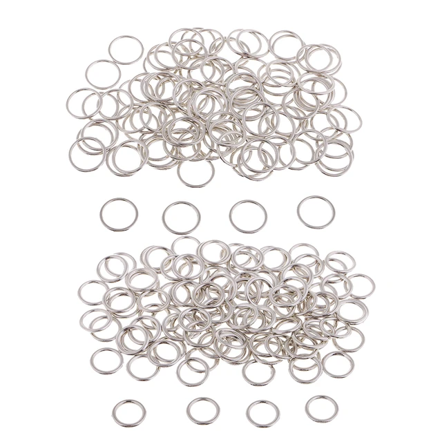 100 Pieces Alloy Bra Strap Adjuster Slider O Ring Lingerie DIY Sewing Crafts  Silver - AliExpress