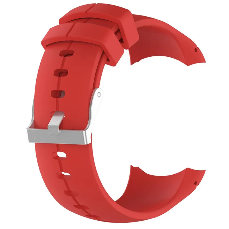 HIPERDEAL Смарт аксессуары резиновый ремешок Роскошные резиновые часы замена ремешок для Suunto Spartan Ультра Часы Fe13 - Цвет: Red