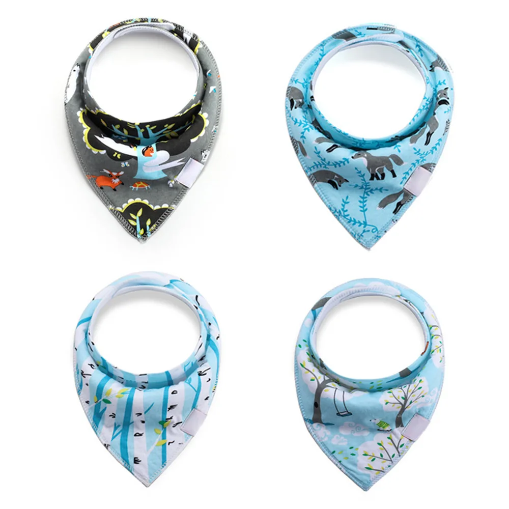 Детские нагрудники зима шарфы для кормления аксессуары, фартук Babador Bandana, детский комбинезон, детская одежда для рождественских штук органический хлопок Slabber Слюнявчики - Color: WD303-41