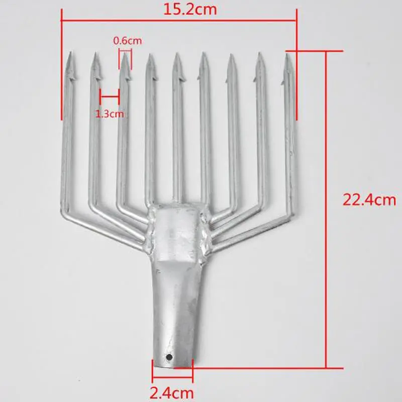TopLine снасти Нержавеющая сталь зубец гарпун 5 рыбы вилка Рыбалка ледоколы аксессуары