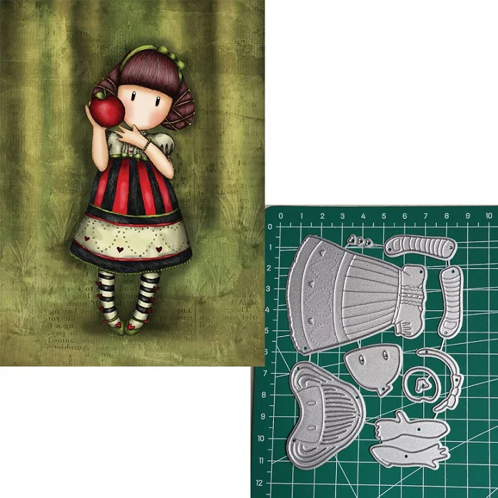 

Metal Cutting Dies Little doll Animal 2019 Scrapbooking Craft Dies Cut Stamps Embossing Stencils Invitation Card