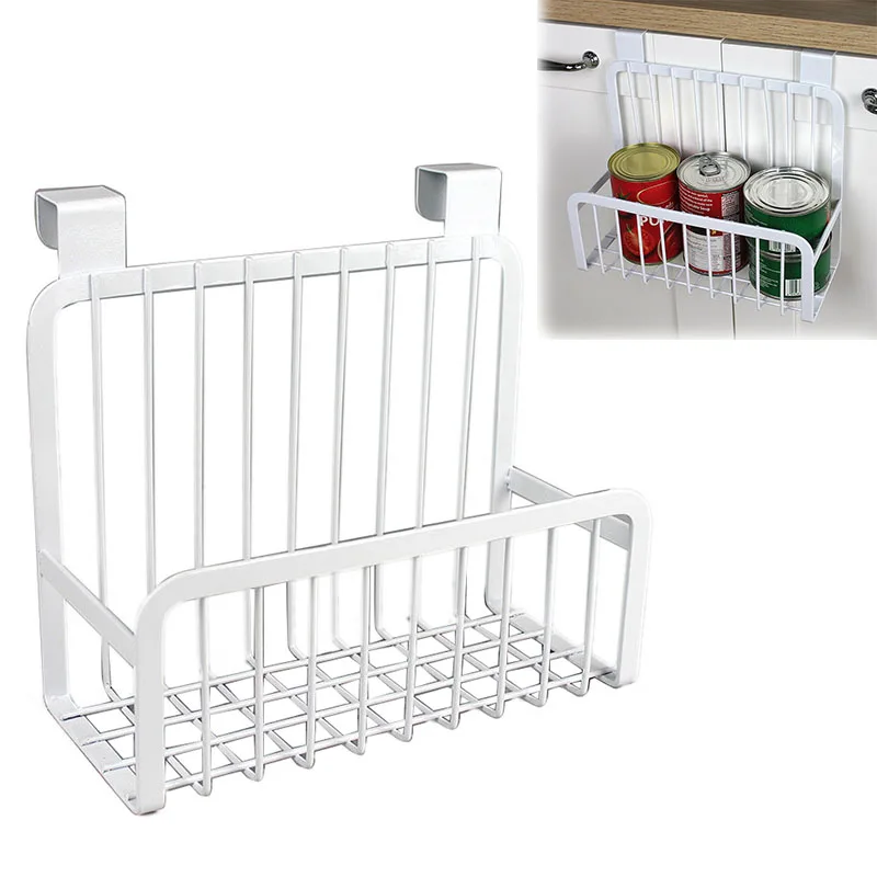

1PC Practical Cabinet Basket Carbon Steel Hanging Racks for Spices Bottle Kitchen Storage Shelf Drawer Door Hanger Kitchen