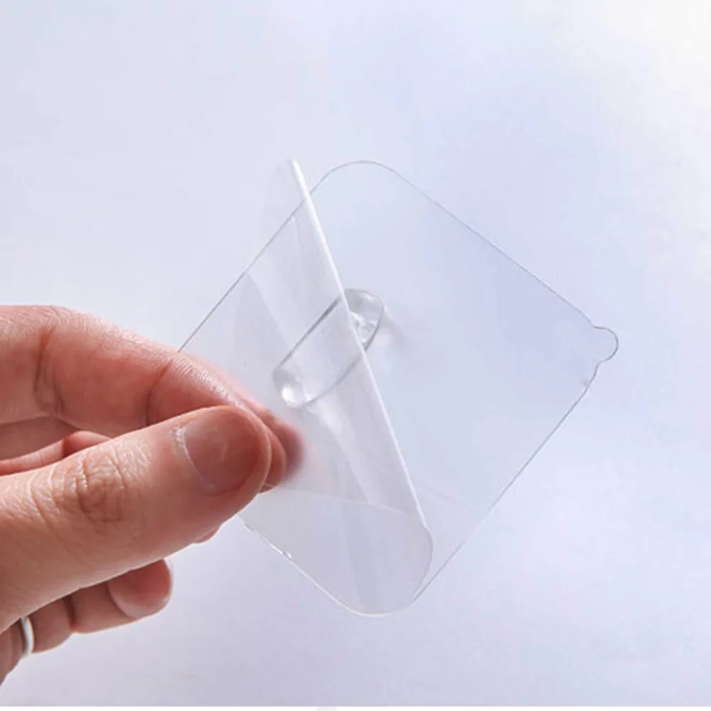Практический прозрачный пластиковый крючок для хранения Стены Двери мобильного телефона держатель крючка держатель телефона Подставка vinger кольцо Mobiele#20