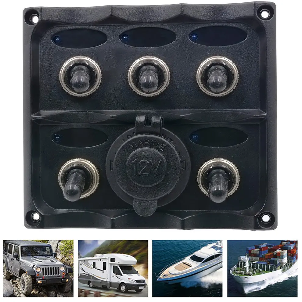 

CS-425A1Waterproof Car Auto Boat Marine LED Rocker Switch Panel