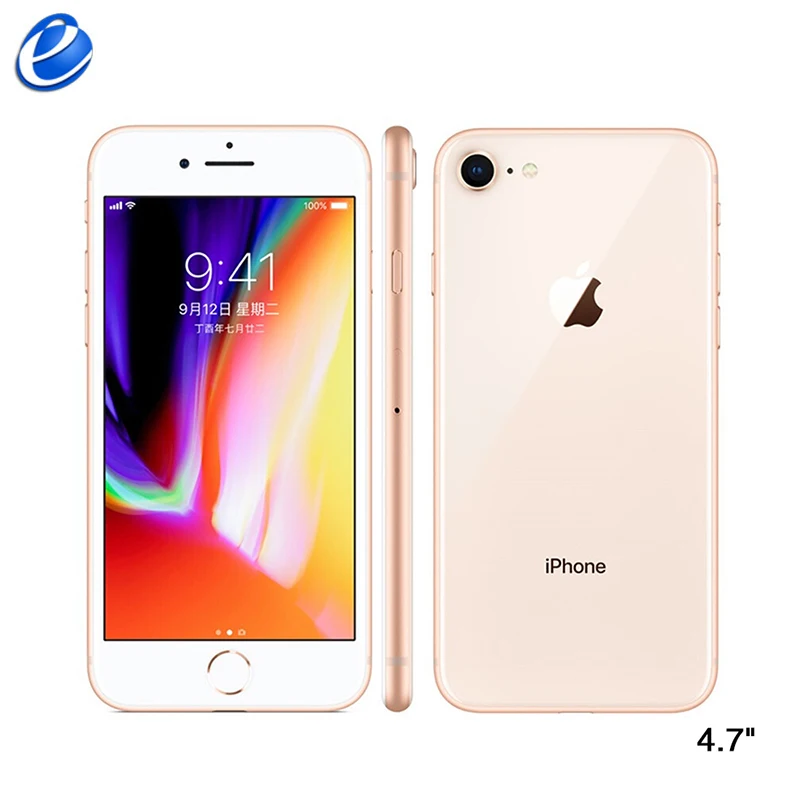 

Original Apple iPhone 8 64GB/256GB Hexa-core IOS 3D Touch ID LTE phone 12.0MP Camera 4.7" inch Fingerprint 1821mAh Mobile phone