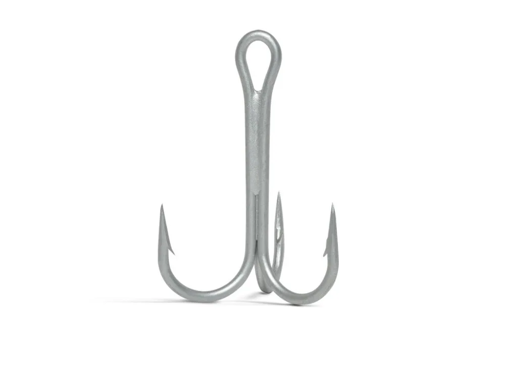 

NEW 25pcs VMC #1 9650PS X-Strong Round Treble Fish Fishing Hooks lures and plugs 1/0