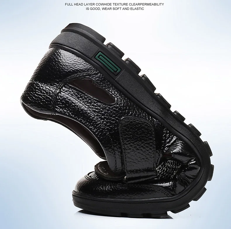 ROXDIA/мужские сандалии размера плюс 39-48 из натуральной кожи; Новая модная дышащая летняя пляжная обувь; мужские шлепанцы; повседневная обувь; RXM112