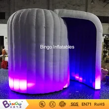 Подгонянный 3X2X2,3 M светодиодный осветительный надувной фотостенд Тип фиолетовый внутри белый для наружного освещения купол igloo для свадебной вечеринки
