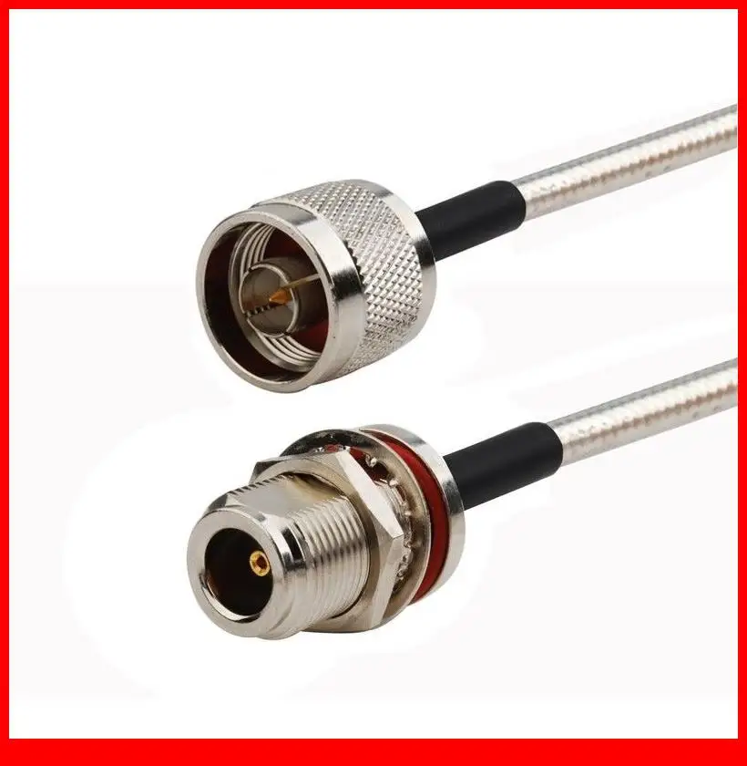 10 шт./лот 15 см RF Pigtail N female перегородка к male полужесткий кабель. 141 ' RG402 |