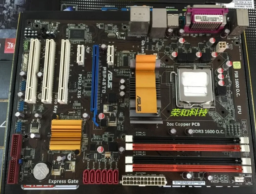 original for Asus P5P43TD desktop board 775pin DDR3 P43 motherboard support quad core 100% tested working 100% new desktop motherboard 945gc f fully integrated network support core celeron 775 pin motherboard ddr2 free shipping