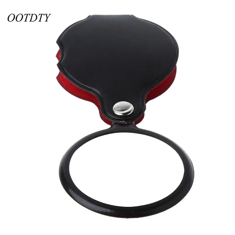 

OOTDTY 8X 50mm Mini Pocket Folding Jewelry Magnifier Magnifying Eye Glass Loupe Lens