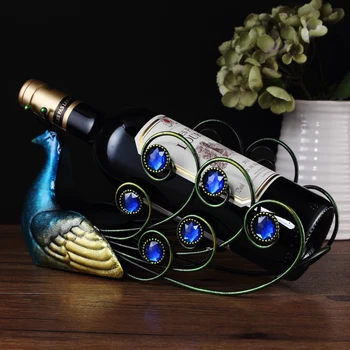 

Mermaid wine wine frame Wine resin European wine rack creative fashion ornaments cabinet decor decoration