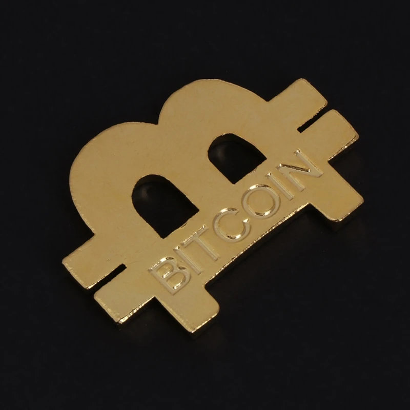 

Commemorative Coin 3D B Shaped Bitcoin Hollow Collection Gift BTC Alloy Souvenir