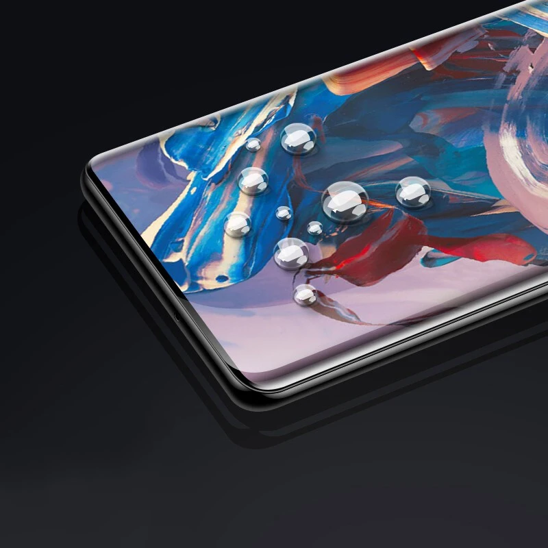 EXUNTON УФ жидкий протектор экрана для Oneplus 7 Pro 3D полное покрытие закаленное стекло для One Plus 7 профессиональная защитная пленка