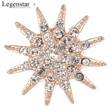 Legenstar новейший охват морской звезды Кнопка Розовое золото Цвет Кристалл DIY Кнопка для женщин 18 мм браслет с защелкой ювелирные изделия