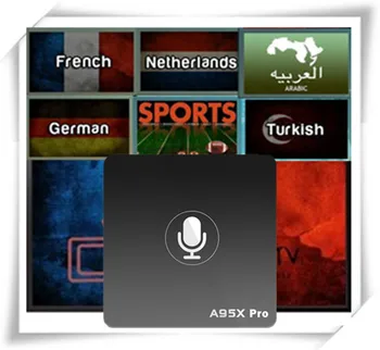 

A95X Pro Voice Control Android 7.1 IPTV BOX With 1Year French Arabic UK Belgium Netherland Poland USA Germany Canada IPTV