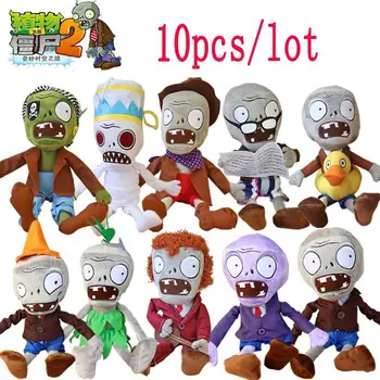 

10pcs/lot 30cm Plants vs Zombies Plush Toys Fashion Games PVZ Soft Plush Stuffed Toys Dolls Baby Toy for Children Party Toys