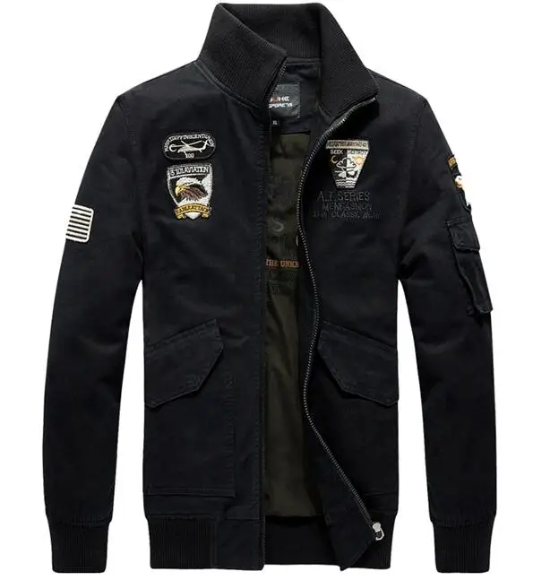 Military Pilot Jackets Men Bomber Cotton Tactical Army Male Casual Air