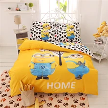 3D мультфильм Миньоны Постельное бельё Hello Kitty Человек-паук стежка Doraemon печатных постельное белье для детей кровать подарок twin полный Queen Размеры