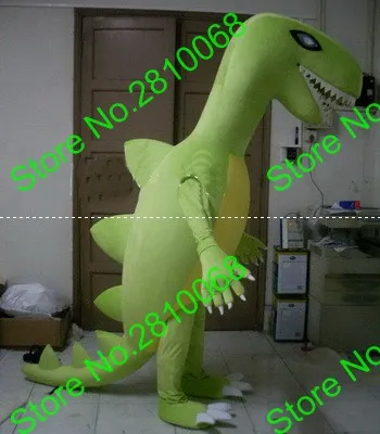 EVA материал зеленый маскарадный костюм крокодила мультфильм одежда рекламные костюмы Хеллоуин вечеринка в честь Дня Рождения косплей 202 - Цвет: photo 1