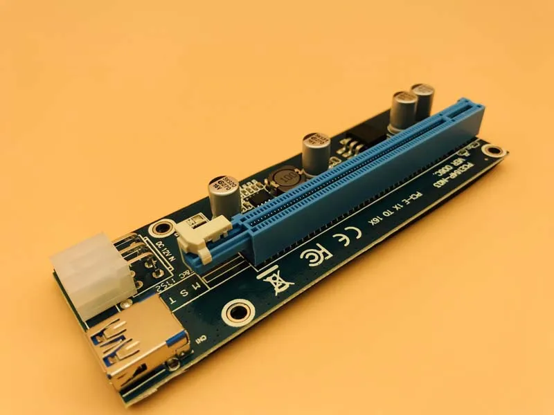 Карта расширения 006C PCIe PCI-E PCI Express от 1x до 16x USB 3 0 кабель для передачи данных SATA к 6Pin