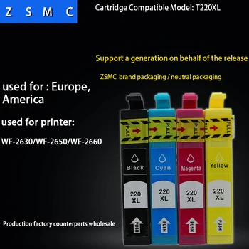 

4pcs compatible epson 220xl ink cartridge for XP-220/XP-320/XP-324/XP-420/XP-424 WF-2630/WF-2650 printer ink cartridge t220xl