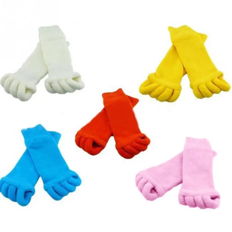 Дизайн, повседневные носки с пятью пальцами, массажный разделитель для ноги, облегчающий боль, мягкие эластичные женские носки для здоровья