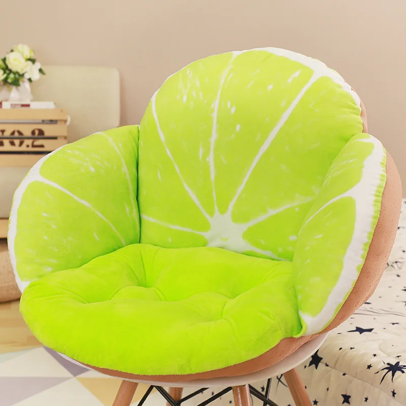 3D фрукты Печатных диванная подушка для сидения подушки, домашняя декоративная Талия Подушка для дивана стул, подушка на заднее сиденье almofadas cojines - Цвет: lv ning meng
