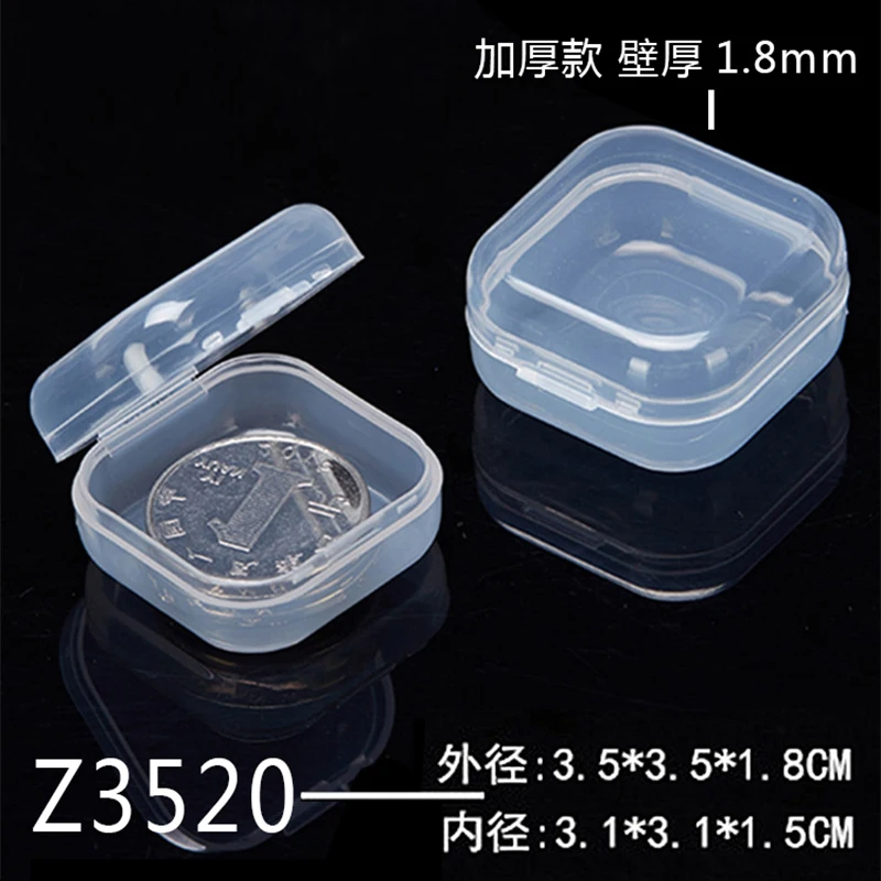 

Portable Mini Clear Plastic Small Box Hook Jewelry Earplugs Container Clear Nose/Ear Clips Box Screw Case Beads Packaging boxes